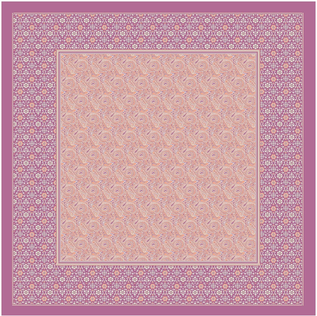 Bassetti Jacquard Bedspread, Cotton, Orange, 180x260