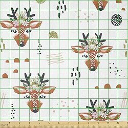Ambesonne Forest Fabric by The Yard, Pattern of