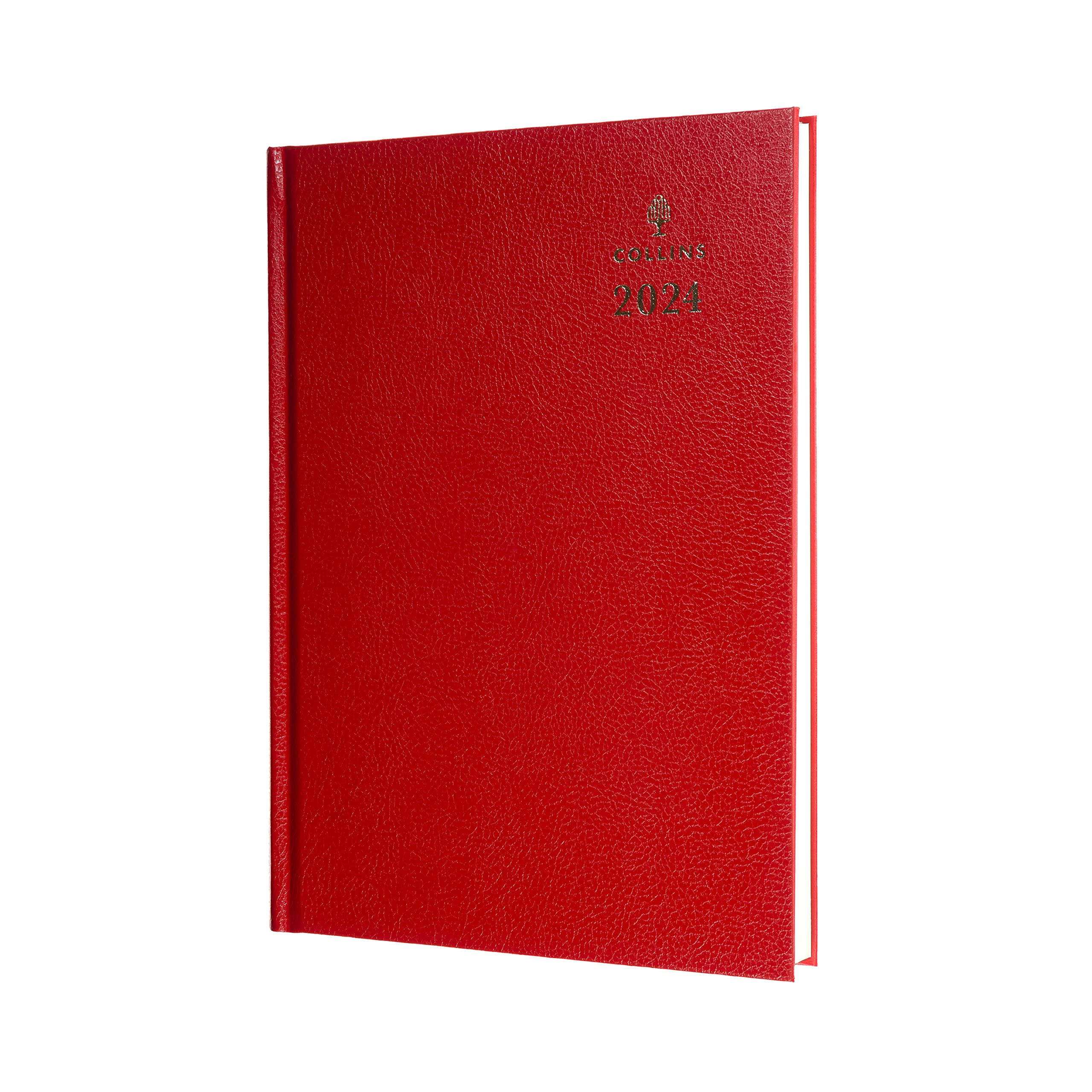 Collins A5 Desk Diary Week To View Red 2024 35-15.24