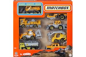 Matchbox 1:64 Scale Die-Cast Toy Cars or Trucks, Set of 8, Themed Multipack of 8 Vehicles Including 1 Exclusive (Styles May Vary)
