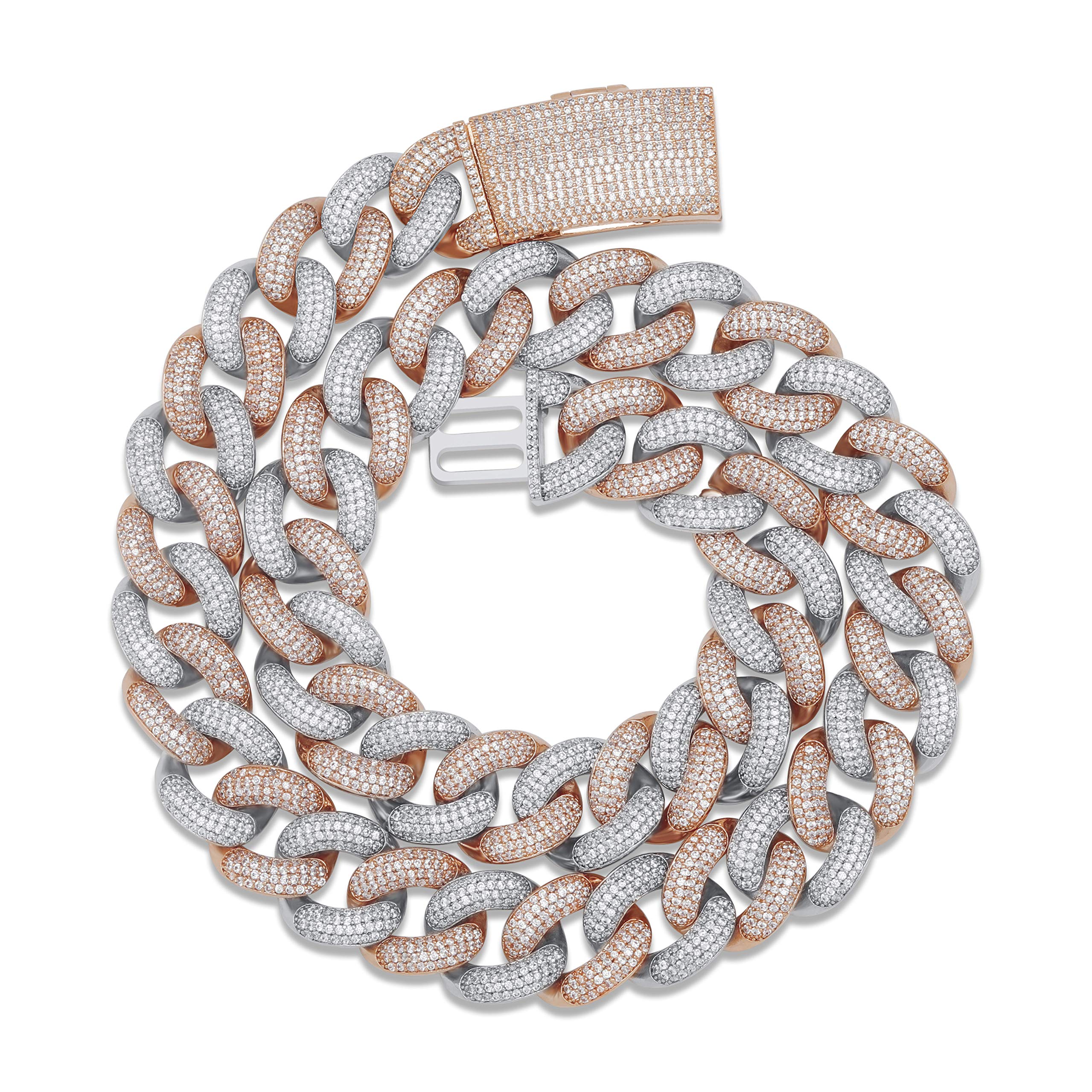 Hip Hop 14k Gold Filled Miami Cuban Link Chains Necklace