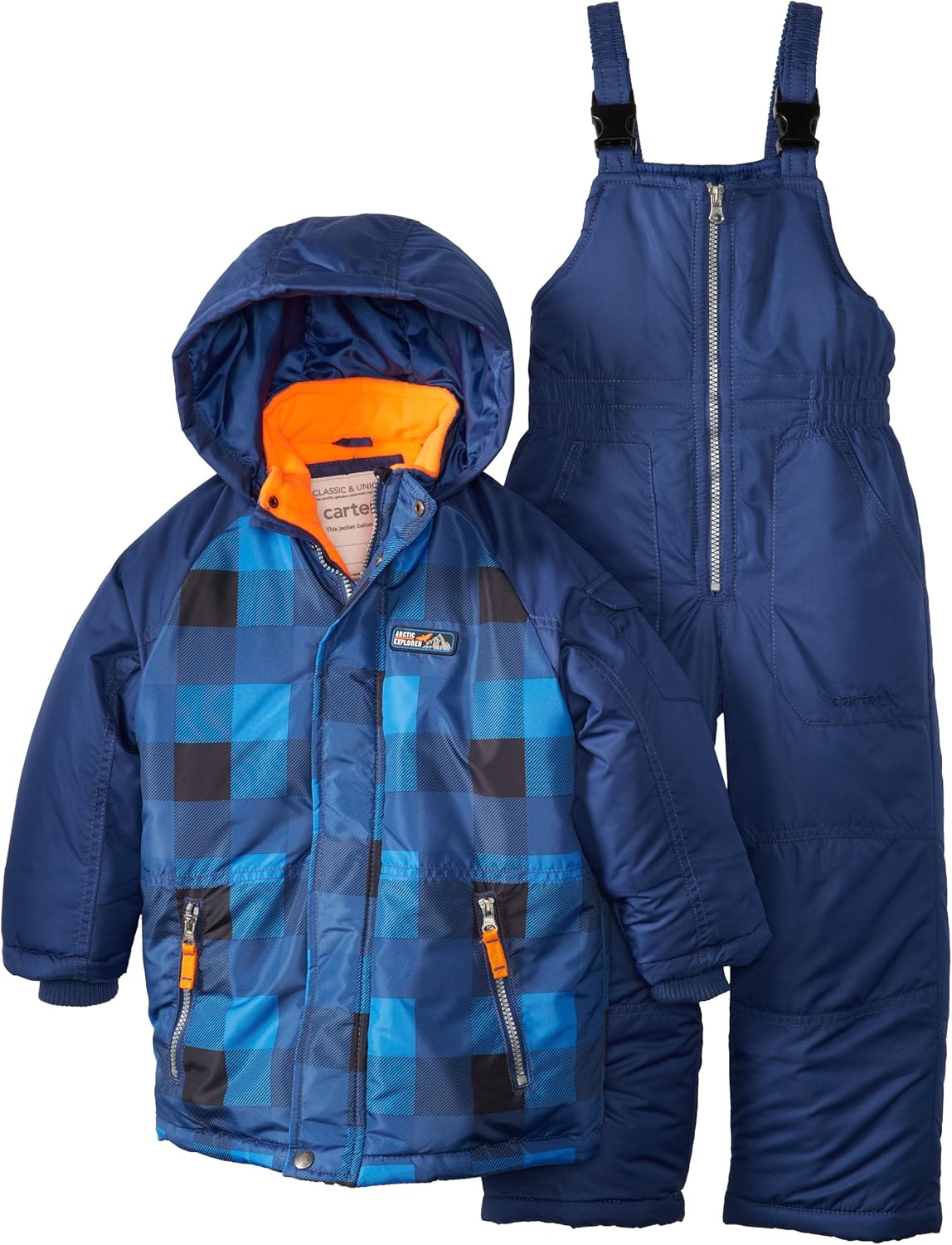 Carters Watch the Wear Little Boys' Printed Snowsuit, Blue