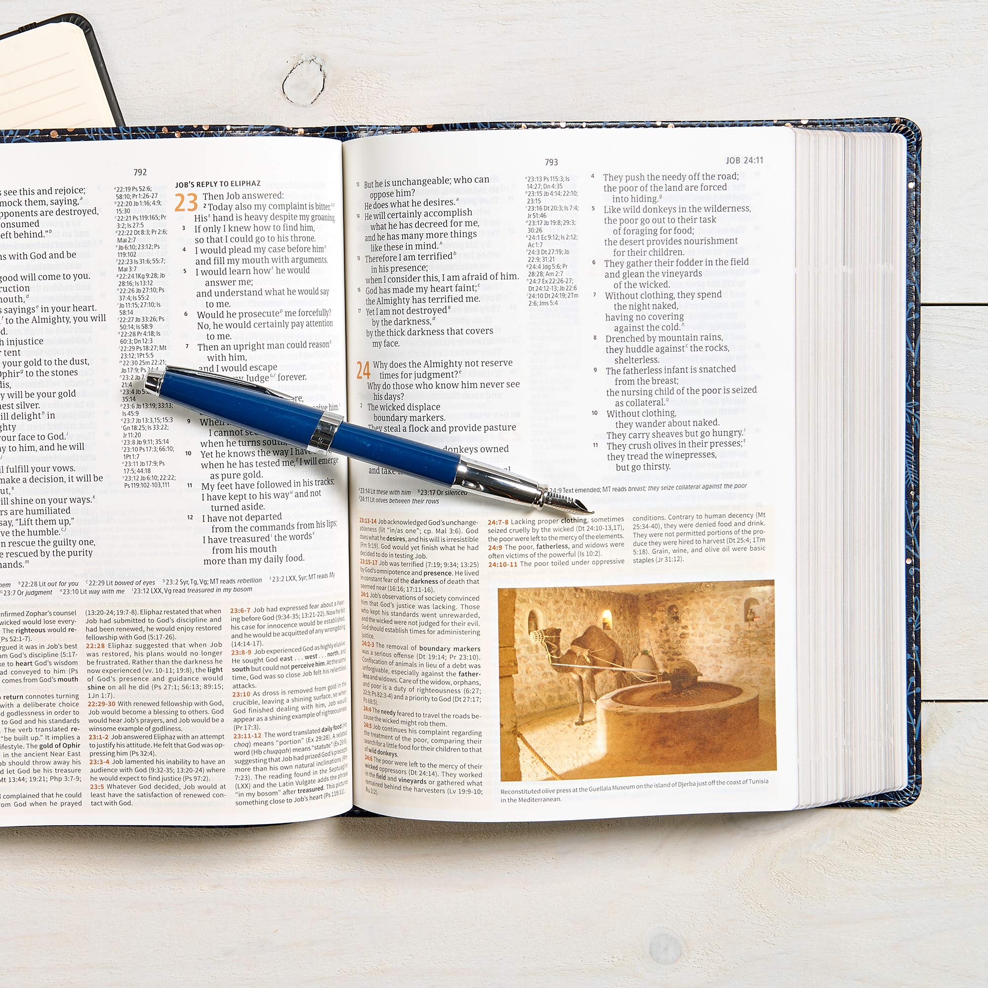 CSB Study Bible, Navy LeatherTouch, Red Letter, Study Notes and Commentary, Illustrations, Articles, Word Studies, Outlines, Timelines, Easy-to-Read Bible Serif Type CSB Study Bible, Navy LeatherTouch, Red Letter, Study Notes and Commentary, Illustrations, Articles, Word Studies, Outlines, Timelines, Easy-to-Read Bible Serif Type Imitation Leather