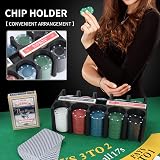 Silver Valley 200 Piece Poker Set Casino Style with Felt Mat Chips Cards Tin view 4