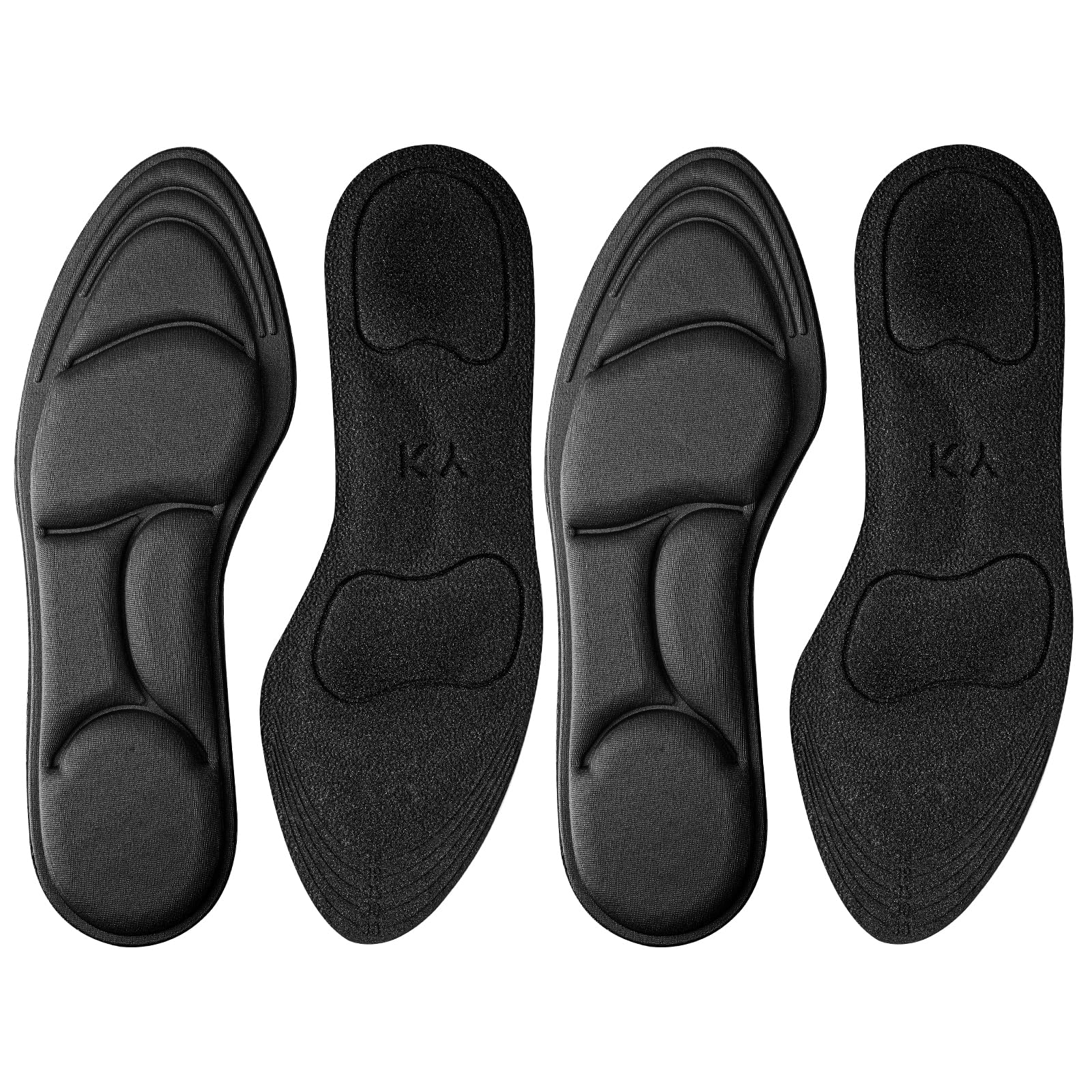 Photo 1 of 2 Pairs High Heel Inserts Women, Arch Support Insoles Breathable with Memory Foam, Replacement Shoe Inserts Comfort Foot Cushion for Women