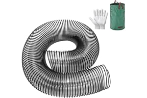 SOVARCATE 764-05082 Bagger Flex Hose 47" Length (Maximum Elongation) by 8" Wide Replacement MTD CUB RZT CADET Riding Mower Leaf Vac Hose Bagger 36" 42" 46" 50" 54" Rear Fast Double Bagger Kit 76405082