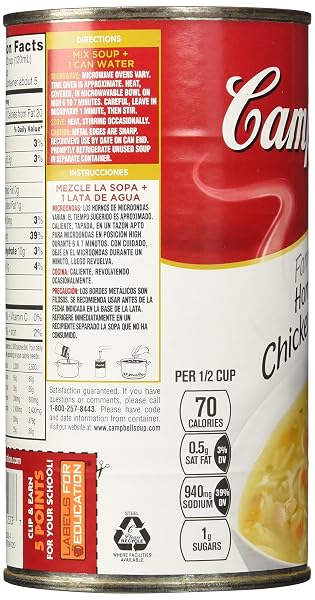 CAMPBELL’S HOMESTYLE CHICKEN NOODLE SOUP, 22.2 OUNCE (PACK OF 12)