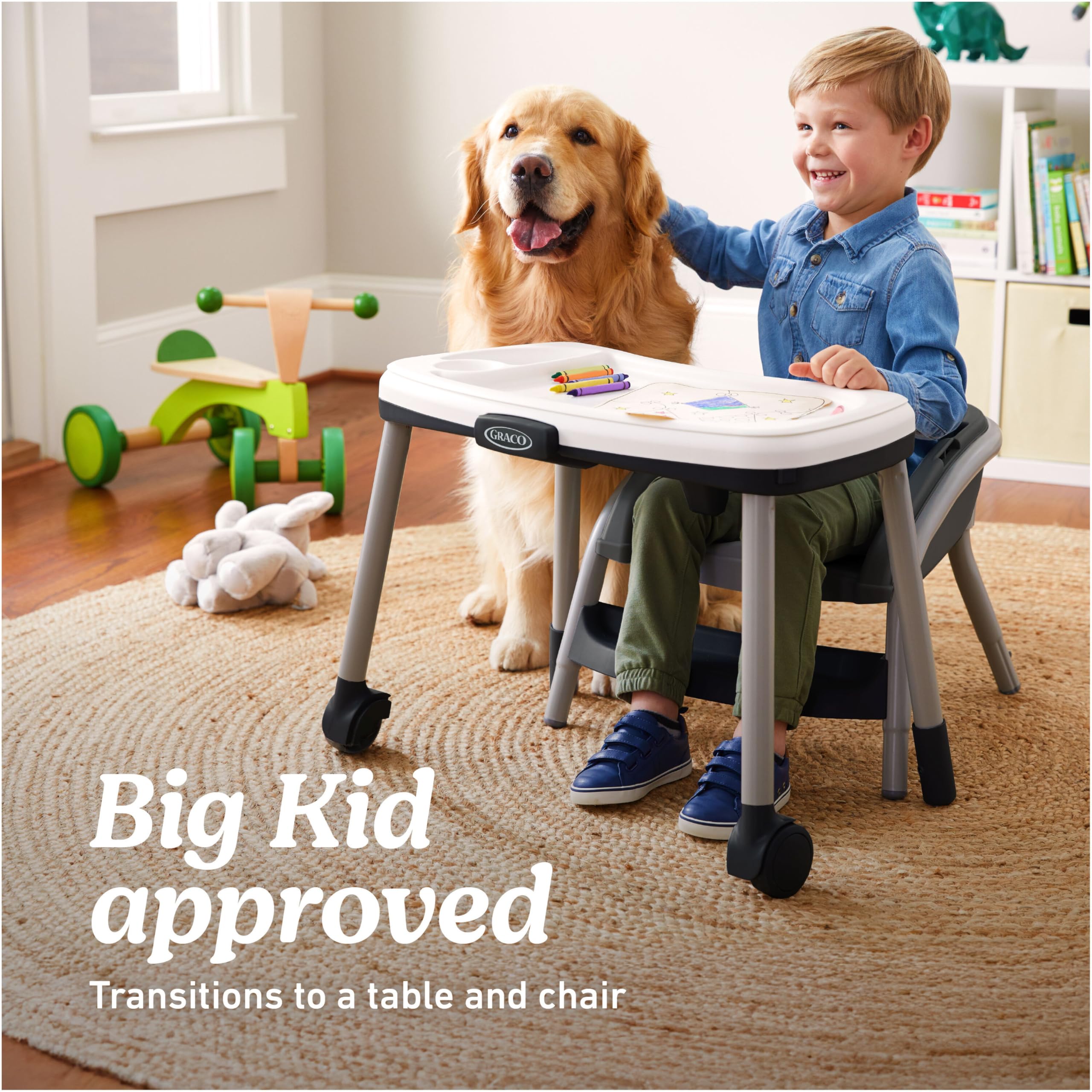 Graco® Table2Table LX 6-in-1 Highchair, Arrows with Infant Head Support & One-Hand Removable Tray