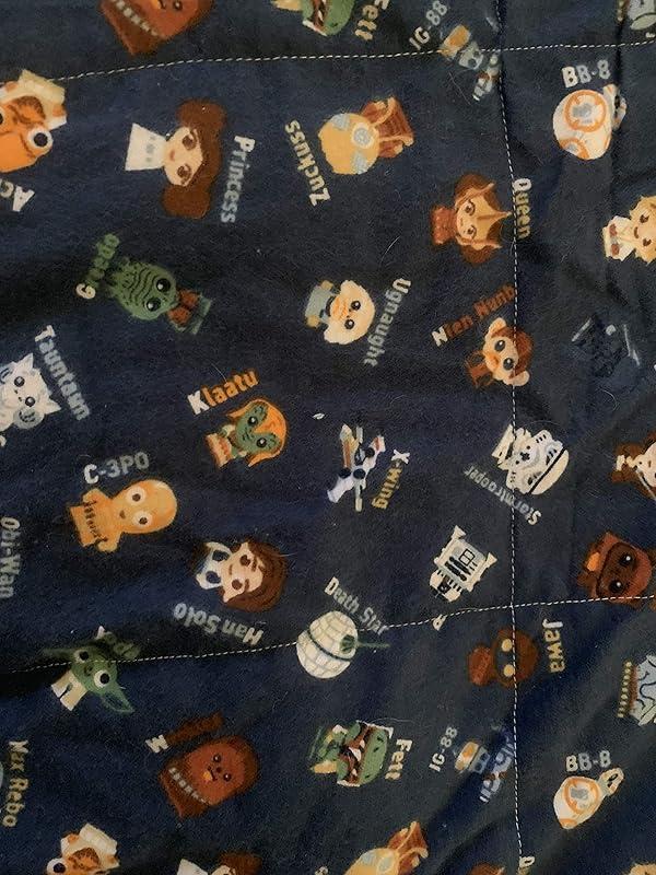 Amazon.com: Star Wars Twin weighted blanket in flannel with 11 lbs