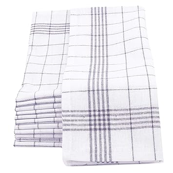 ZOLLNER 12er Set Geschirrtücher Halbleinen, 50x70 cm, grau (weitere verfügbar)