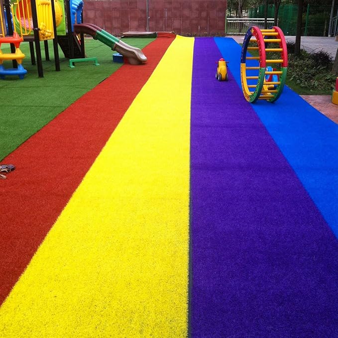 Home Cal - Césped Artificial Colorido, para guardería, Escuela, niños