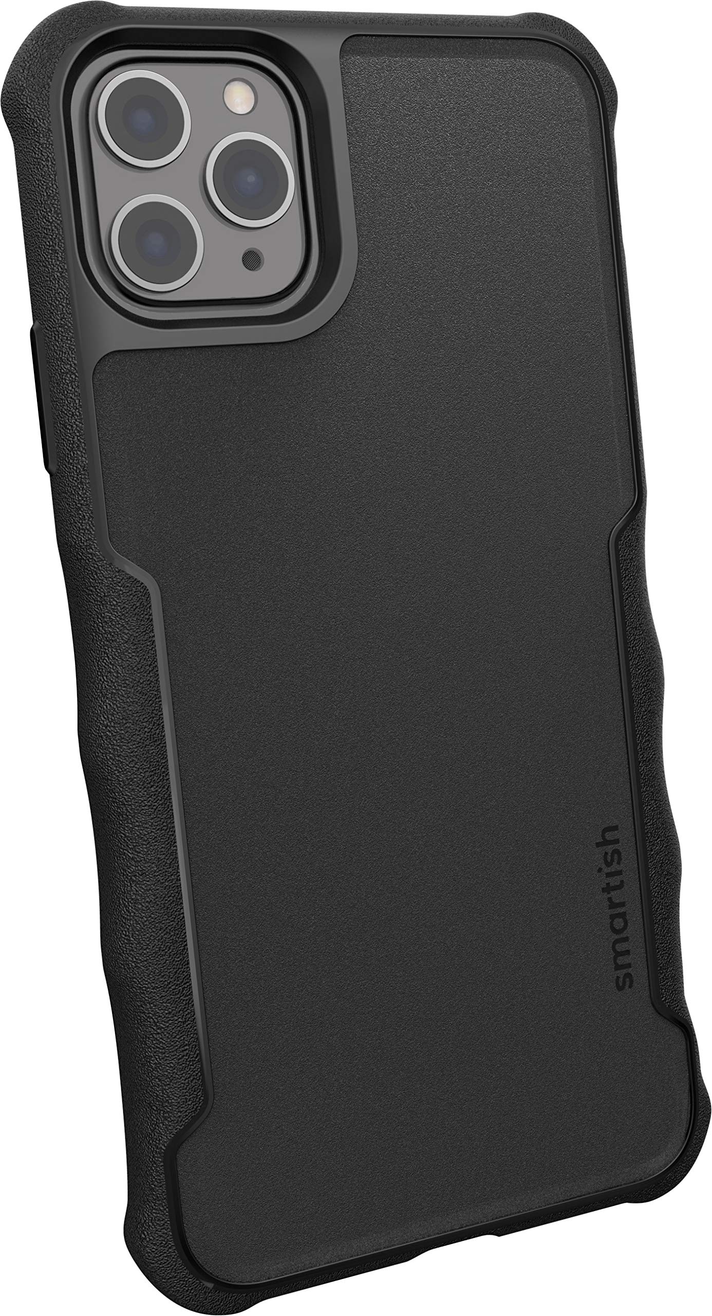 Smartish Silk Apple iPhone 11 Pro Max Armor Case - Gripzilla [Rugged + Protective] Slim Tough Grip Cover - Black Tie Affair