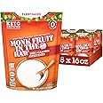 MONK FRUIT IN THE RAW, 16 oz Baker's Bag, Pack of 8, Natural Monk Fruit Sweetener w/ Erythritol, Sugar-Free