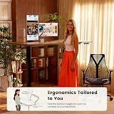 ErGear Electric Standing Desk 100x60cm 4 Memory Smart Panel, 72-118cm view 5