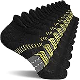 suaskk Womens Athletic Cushioned Anti-Blister Comfort Running Ankle Socks 5 Pairs