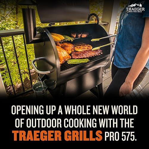 Traeger Grills Pro 575 Wood Pellet Grill Smoker with Wifi, App