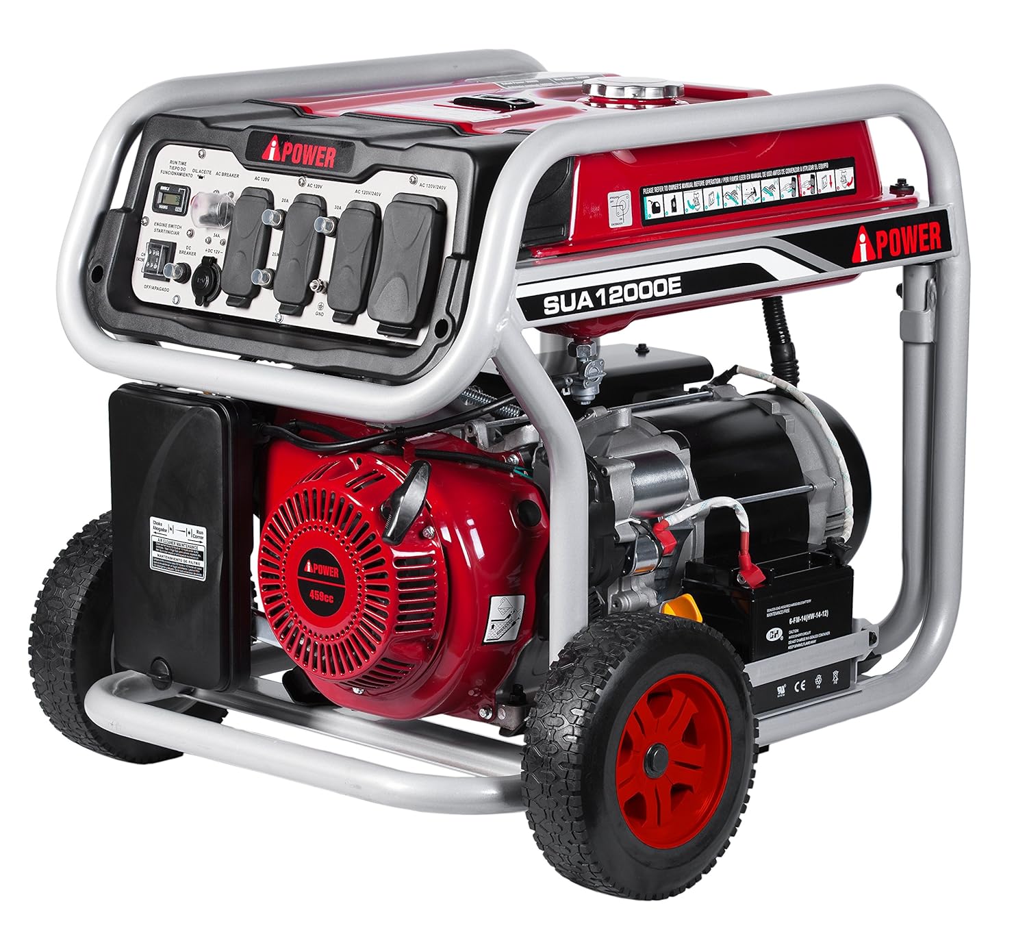 Amazon.com : A-iPower SUA12000E 12, 000-Watt Portable Generator Gas Powered  : Garden & Outdoor