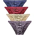 Barbra Lingerie Mens Satin Bikini Briefs Panties S to 3XL Silky Sexy Mens Underwear Multi Pack