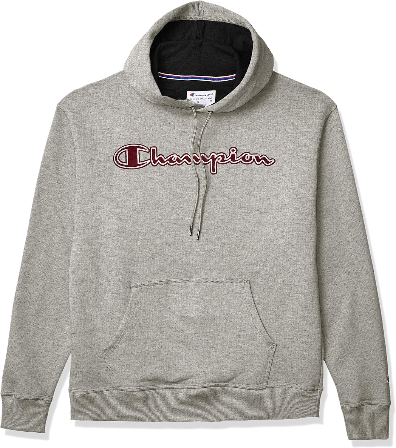 Champion Men's Powerblend Applique Hoodie at  Men’s Clothing store