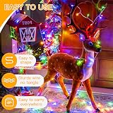 Ollny Fairy Lights Battery Operated 10m 100 LEDs Multicolour 8 Modes IP44 view 8