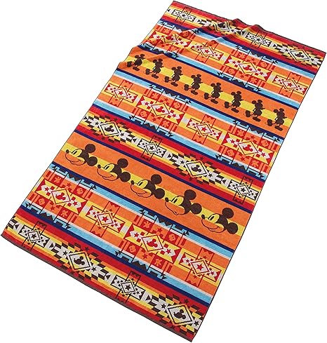 Amazon Co Jp 丸眞 バスタオル ディズニー 100 180cm オルテガ ミッキー 綿100 ホーム キッチン