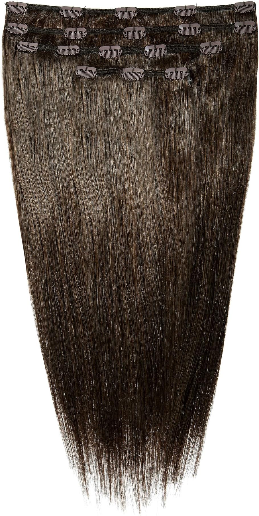 Love Hair Extensions Full Head Set Clip in Extensions Number 3, Medium Brown
