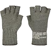 M MCGUIRE GEAR GI Wool Fingerless Glove Liners, Half Finger Glove Inserts, for Running, Hiking and Climbing - Made in USA
