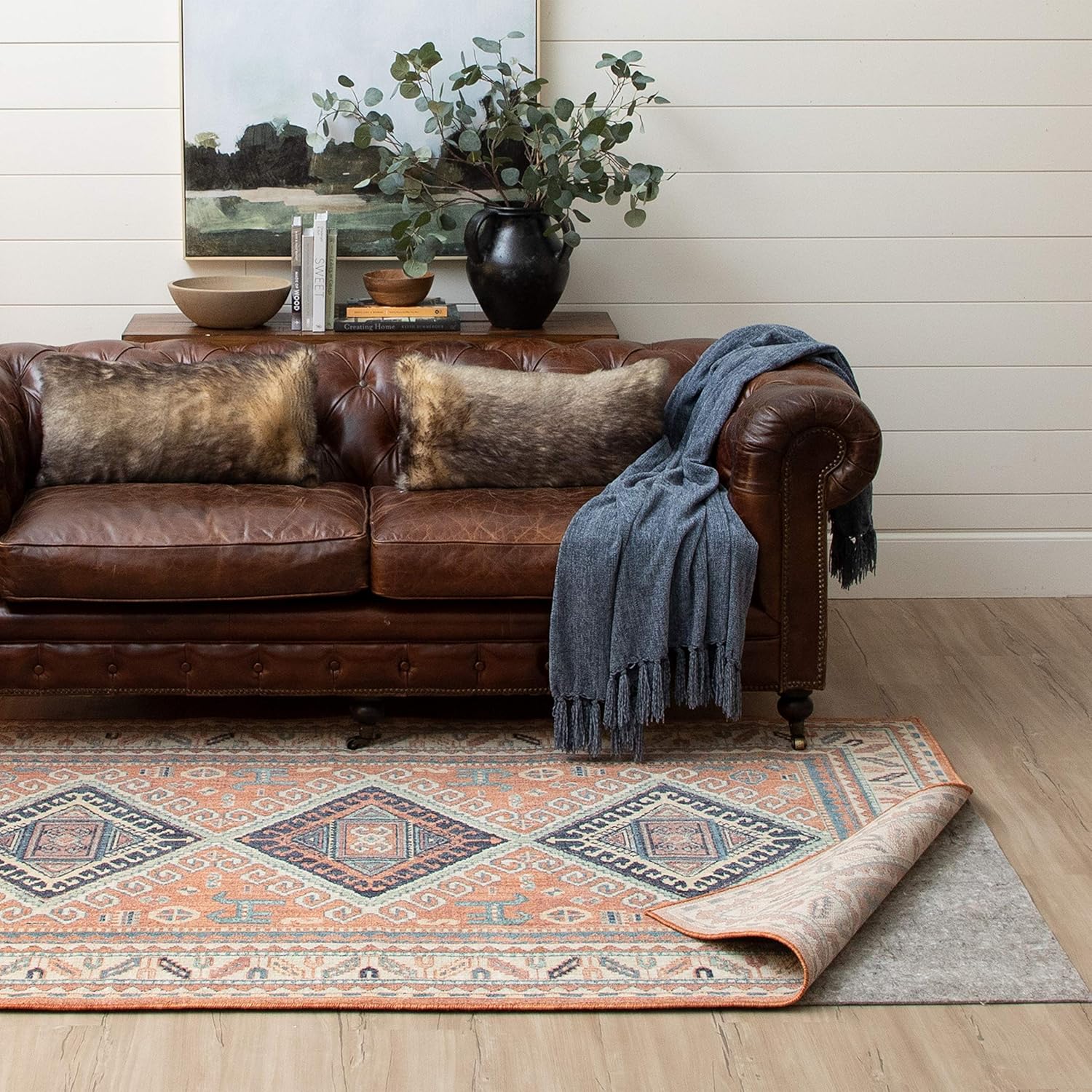 Mohawk Home Felt and Latex Non Slip Rug Pad, 1/4" Thick (5'x8'), Brown (DR002 999 060096): Furniture & Decor