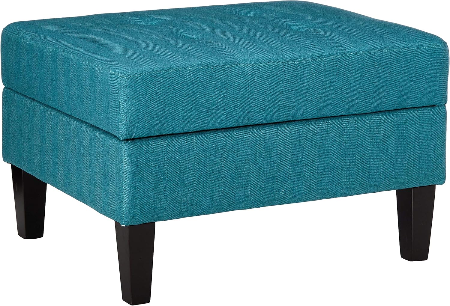 Christopher Knight Home Zahra Fabric Storage Ottoman, Teal / Dark Brown: Kitchen & Dining
