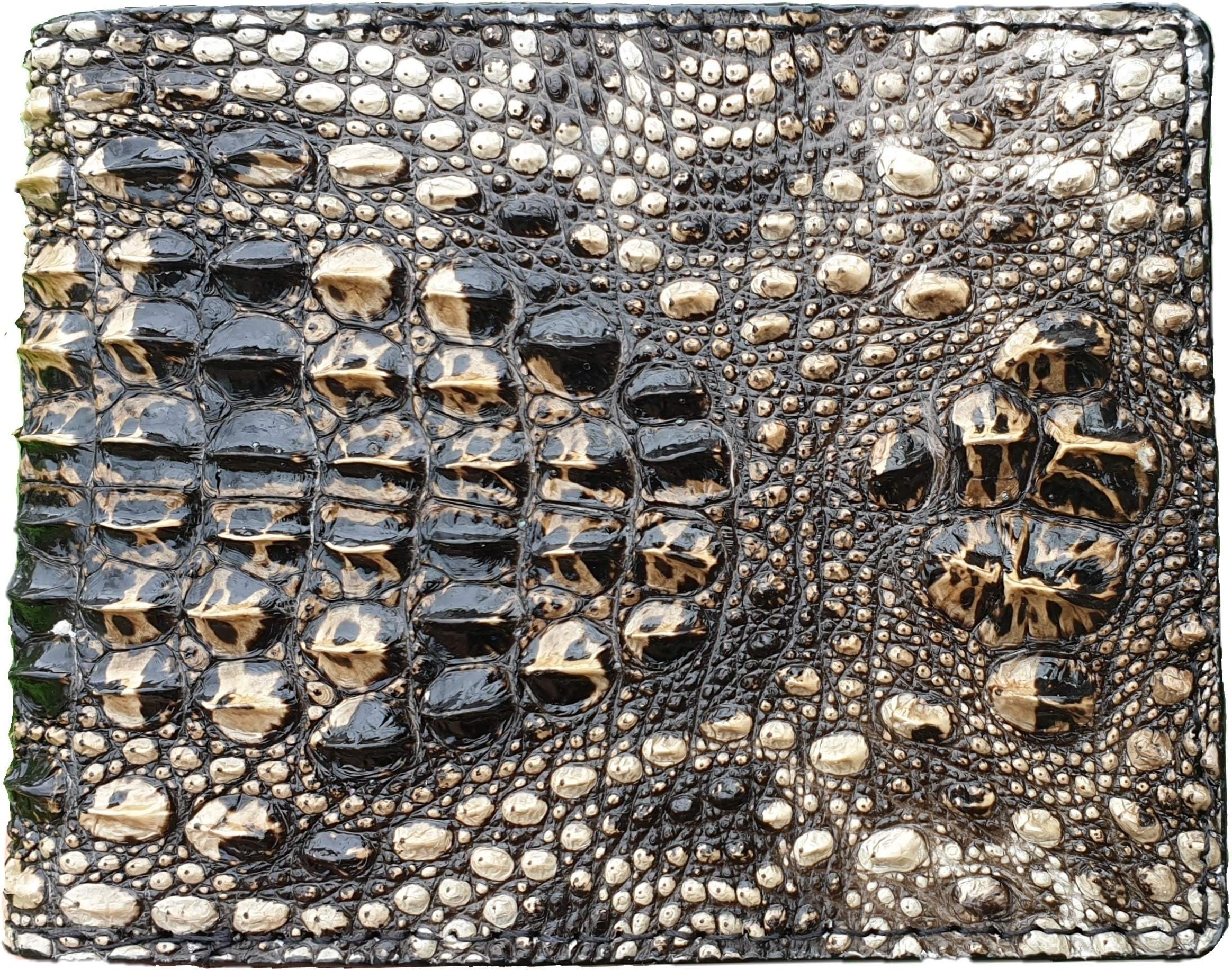 " Vietnamcreations Mens 100% Handmade Crocodile Leather Wallet RFID "