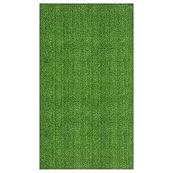 Ottomanson Artificial Grass Turf 5'3" x 8'2" Indoor