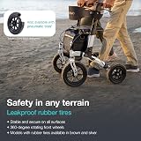 Helavo All Terrain Walker with Puncture-Proof 12 in Solid Rubber Tires view 2