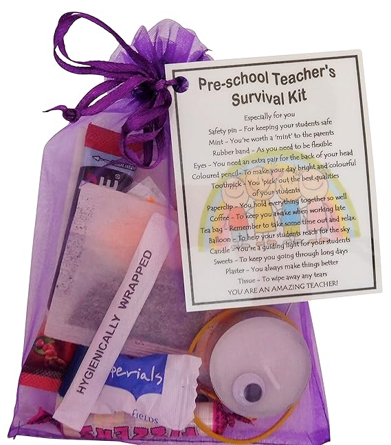 Pre School Teacher Survival Kit Gift (Pre School teacher gifts, gift for PreSchool teacher