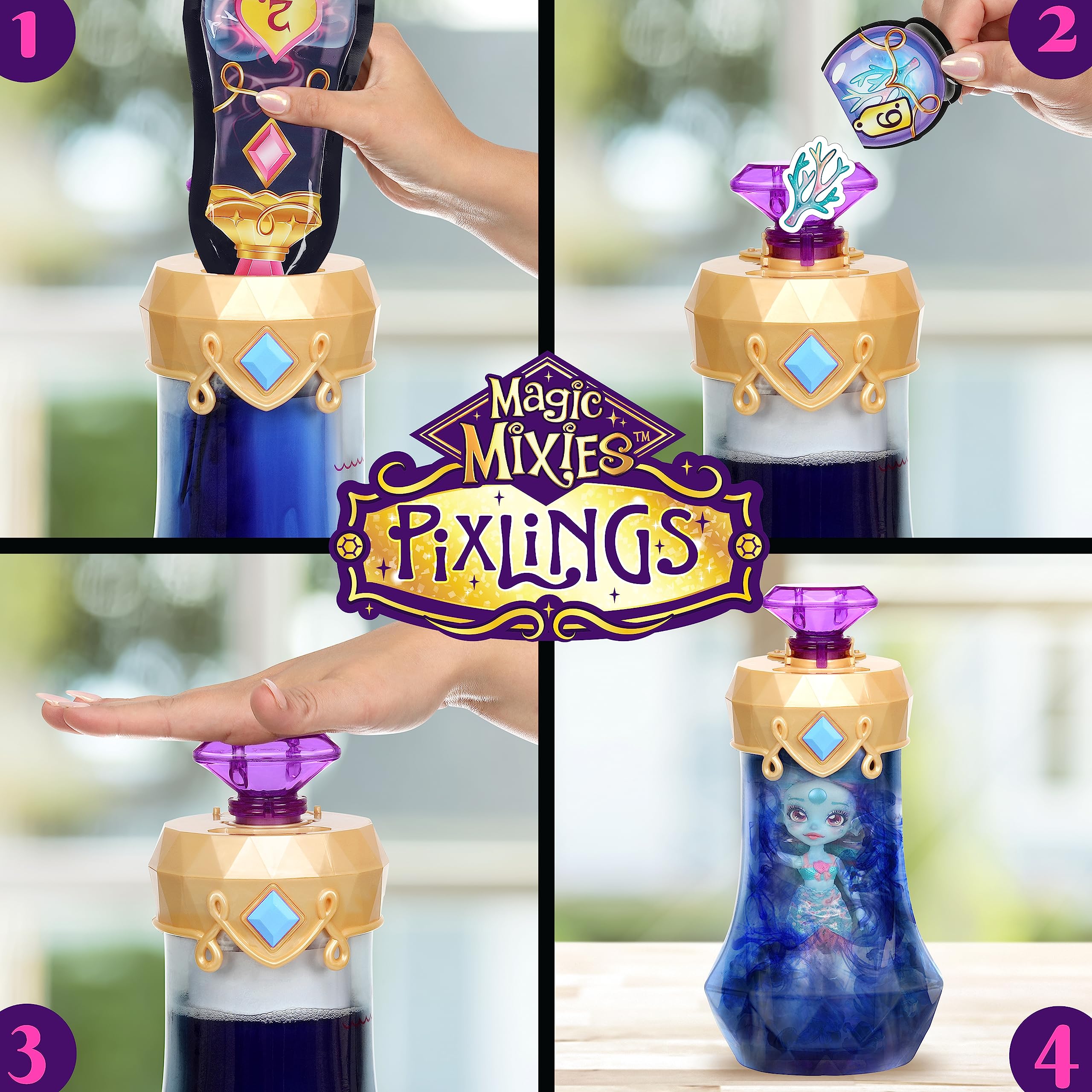 Magic Mixies Pixlings. Marena The Mermaid Pixling. Create and Mix A Magic Potion That Magically Reveals A Beautiful 6.5