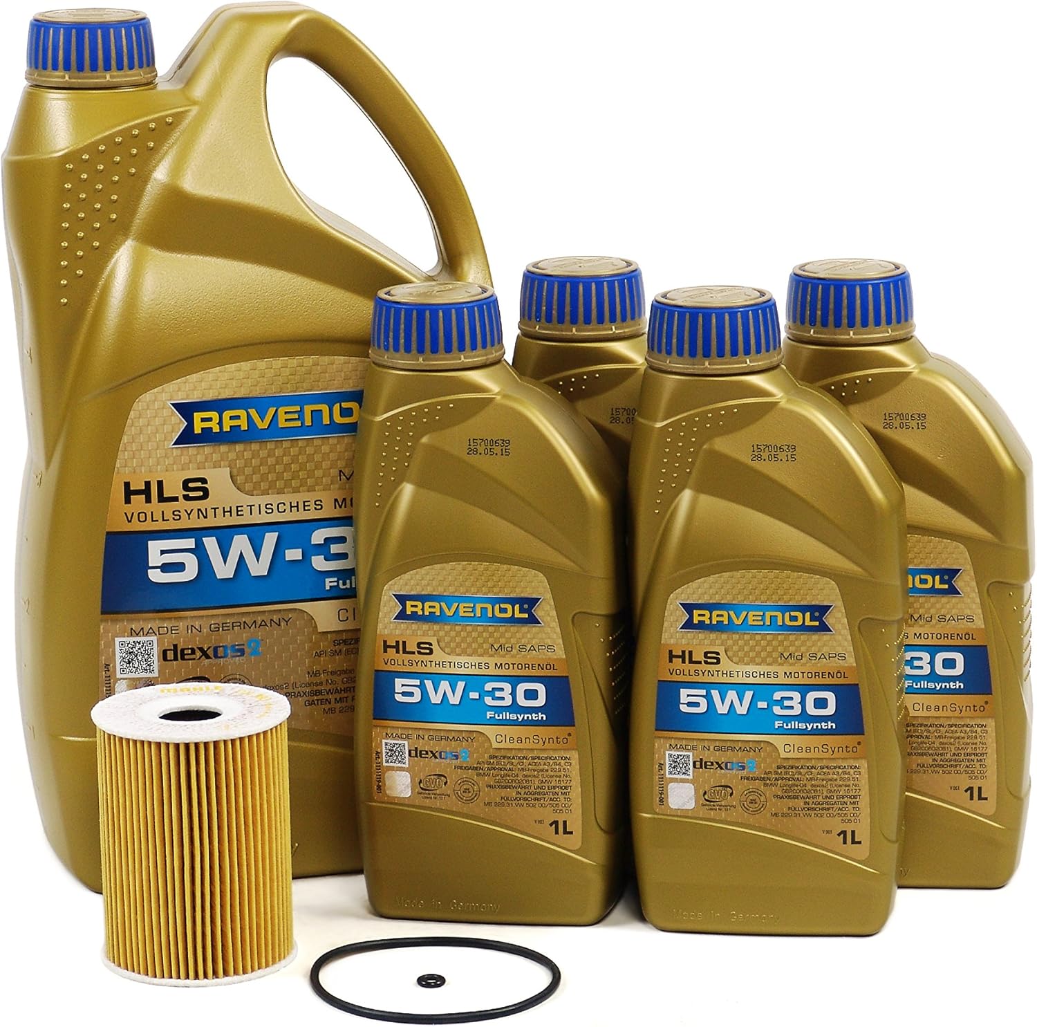 Amazon Com Blau J1a7003 E Motor Oil Change Kit Compatible With 2011 13 Mercedes Benz E350 W 6 Cylinder 3 0l Bluetec Diesel Engine Automotive