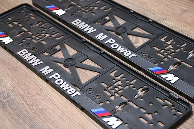 2x mpower Kennzeichenhalter Nummernschildhalter KFZ Halter for EU außer AT M Power Performance