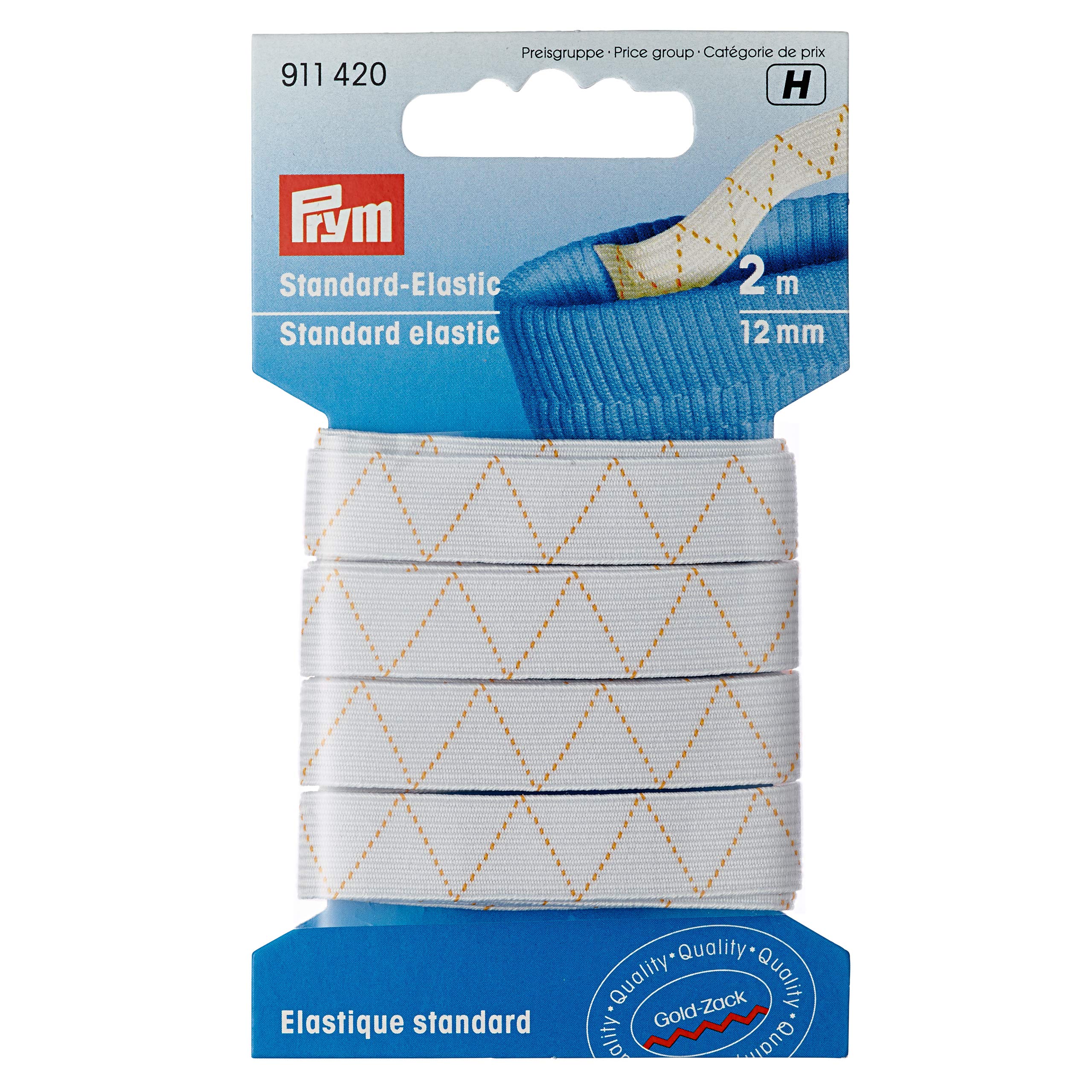 Prym - Standard White (12mm, 2m) Elastic - 1 Unit — image 1