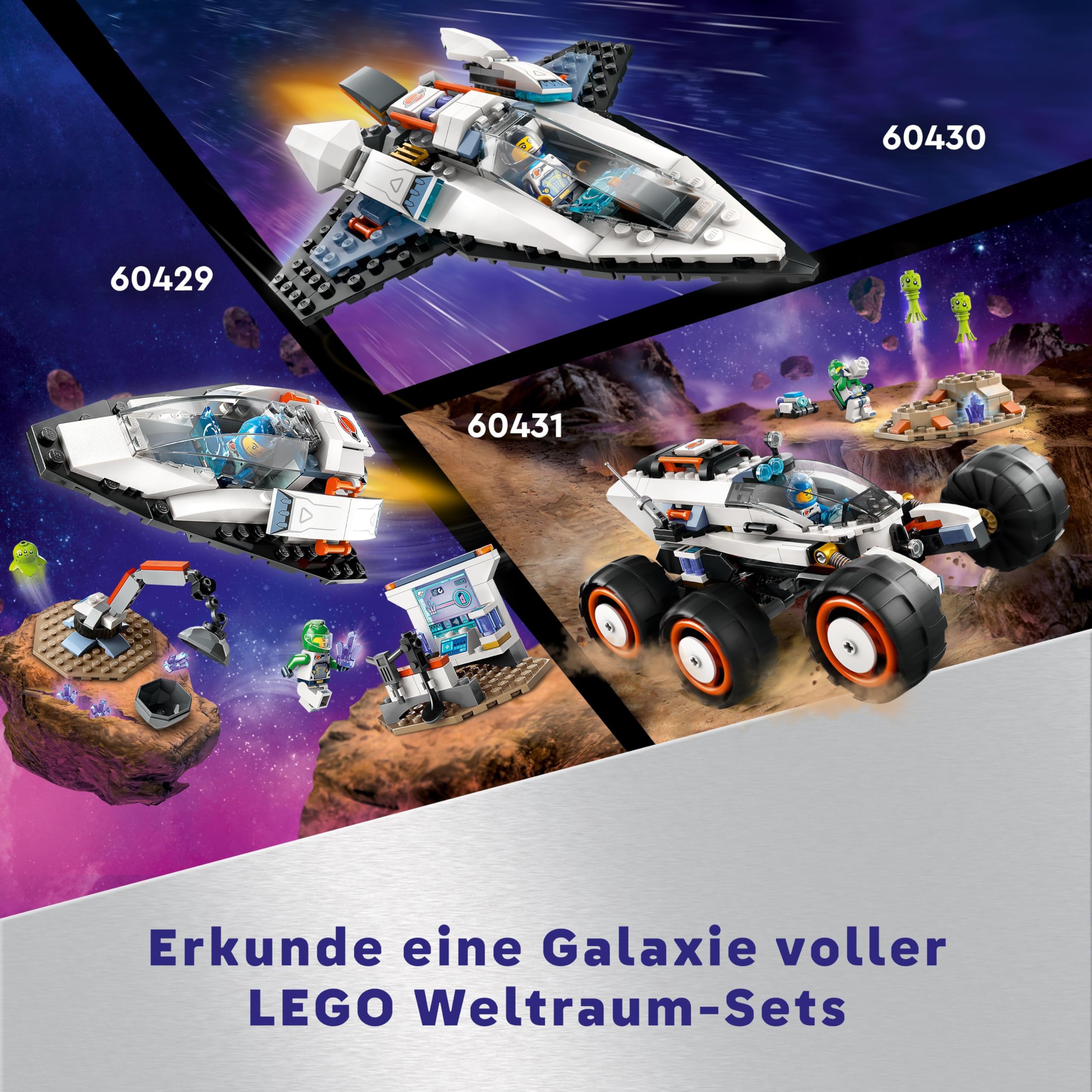 LEGO City Raumschiff, Weltraum-Spielzeug mit Space Shuttle für Kinder zum Bauen, Jungen und Mädchen ab 6 Jahren, Set mit Astronaut-Figur 60430 8