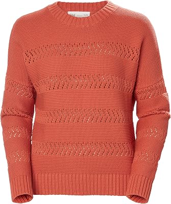 W Pier Pull Pointelle Sweater, Terre Cuite, L Femme