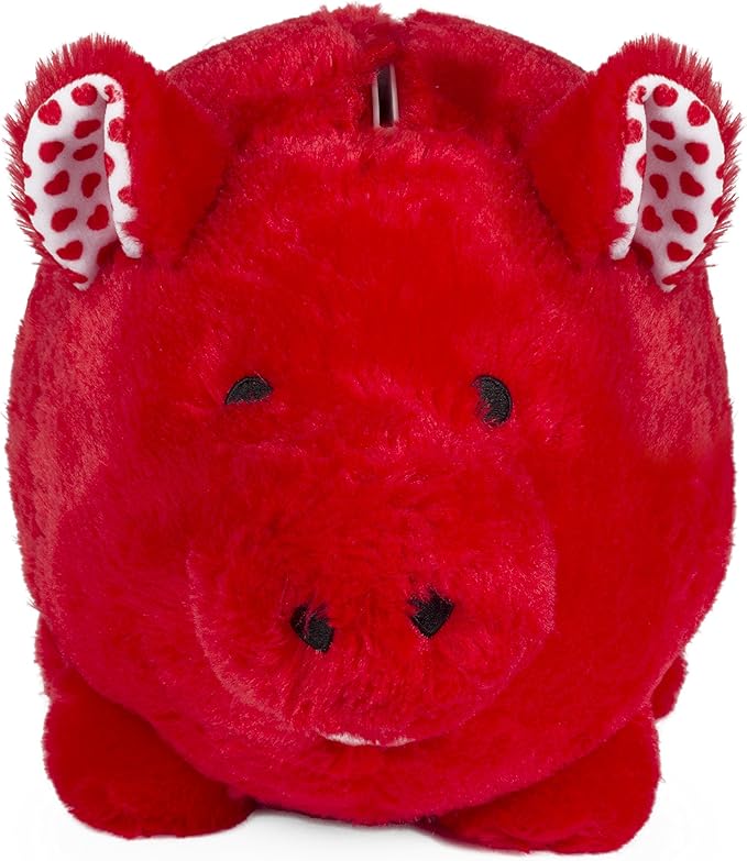 tie dye plush piggy bank