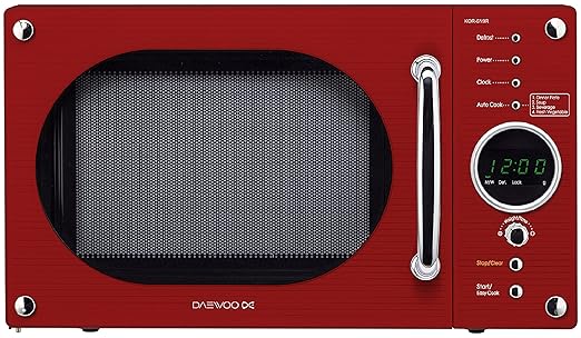 Daewoo KOR6N9RR Encimera 20L 800W Rojo - Microondas (Encimera, 20 ...