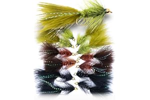 THE FLY CRATE ADVENTURE BY THE FLY The Fly Crate Woolly Bugger Flies for Trout Fly Fishing Assortment - Streamer Fly Fishing Flies