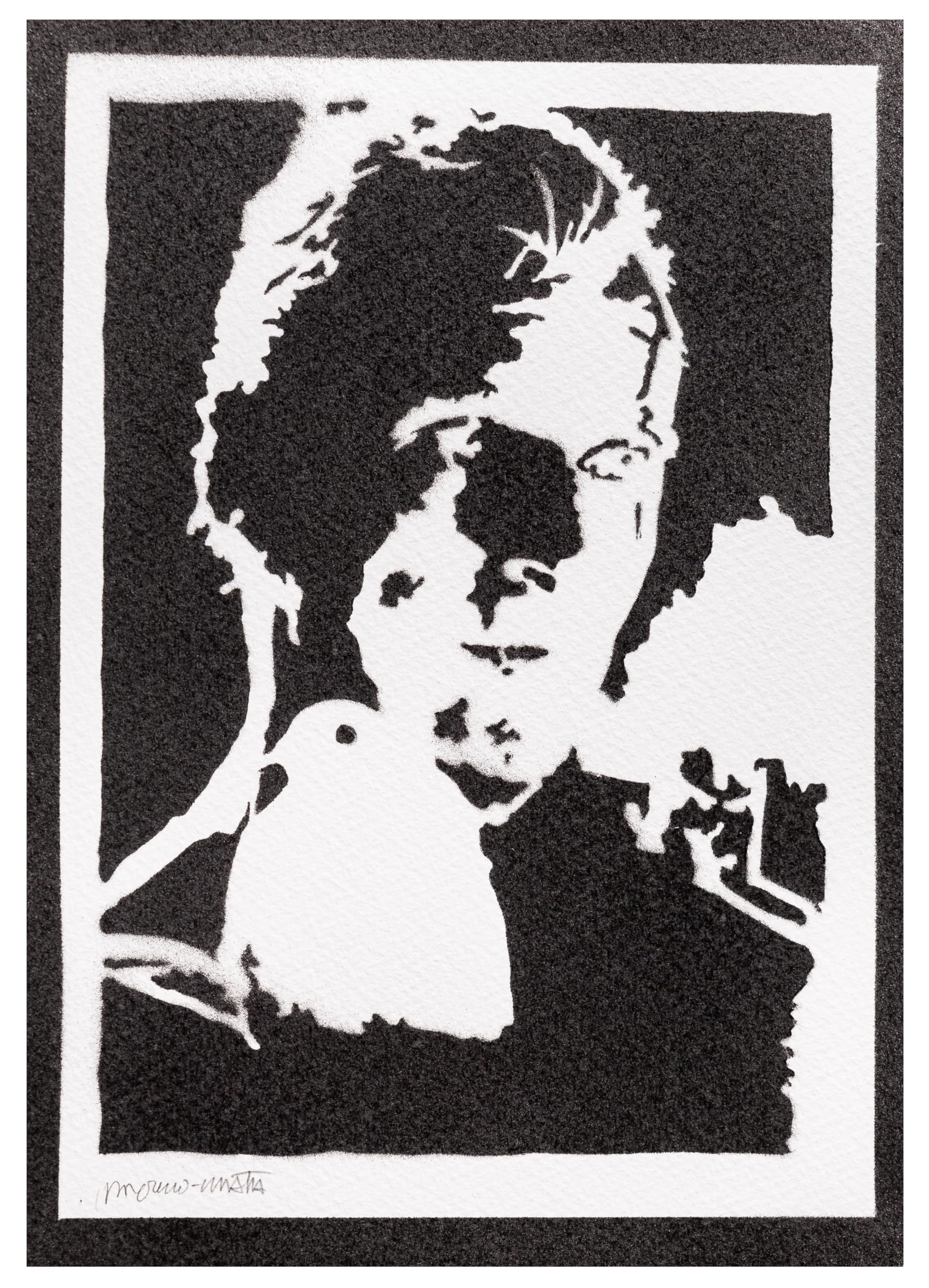 moreno-mata Real Handmade Graffiti Blade Run... Films Poster Replicant Roy Batty Room Decor Home Wall Art Decoration Bedroom Gifts for Men and Women