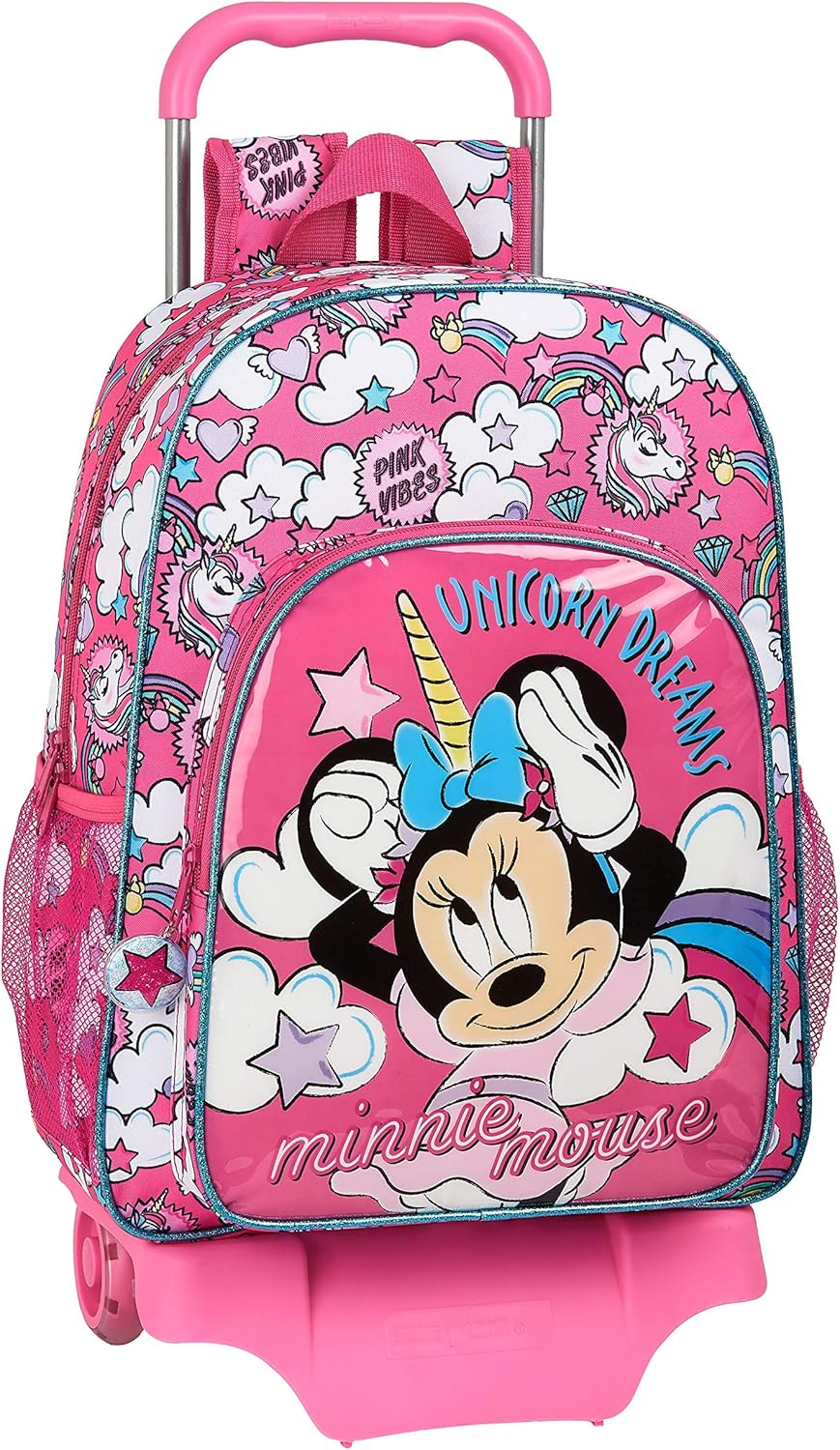 Único safta 612012160 Mochila Escolar Grande con Carro de Minnie Mouse