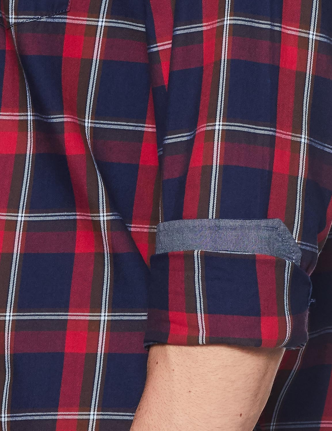 arrow sports men's checkered slim fit casual shirt