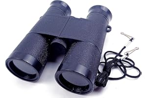 MAGIKON Toy Binoculars with Neck String, Camping Birthday Party Supplies Nature Exploration Toys for Outdoors Indoors, 4.6 x 3.5 inches