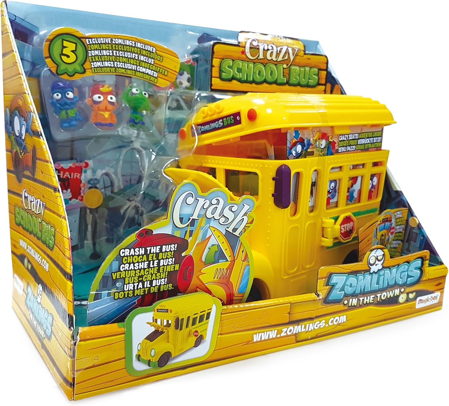 ZOMLINGS- Crazy School Bus (Magic Box INT Toys P00899): Amazon.es: Juguetes y juegos