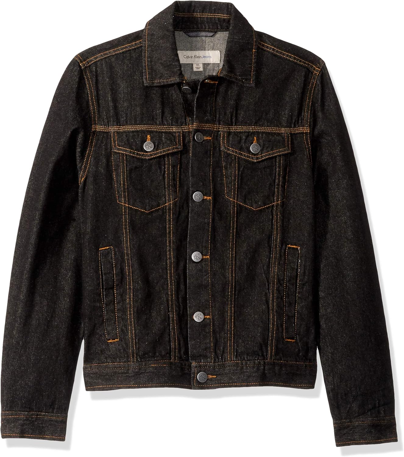 Calvin Klein Men's Denim Trucker Jacket, Album Raw, Medium Amazon.co