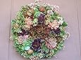 9 Inch Living Sphagnum Moss Wreath - Natural Organic Round Plantable Wreath
