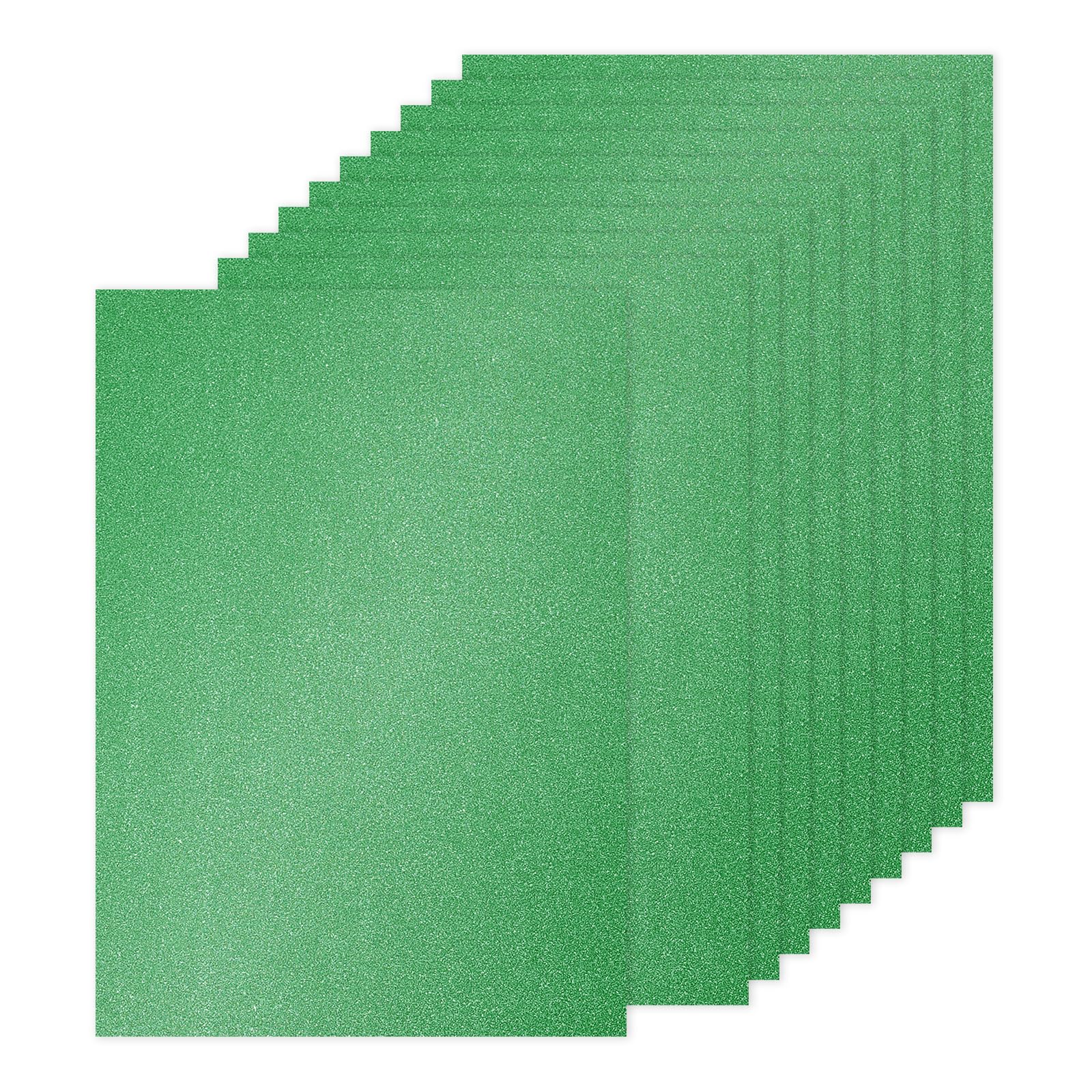 PATIKIL 20Sheets Green Glitter Cardstock Paper, A4(8.3x11.7 Inch) 250gsm Premium Sparkly Paper Craft Cardstock Paper for Scrapbook Card Making DIY Art Projects Wedding Party